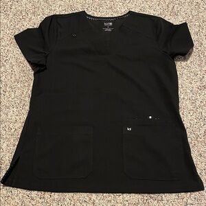 Koi Women's Black V-Neck Blouse